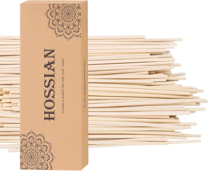 HOSSIAN 7 Inch Reed Diffuser Sticks,-Diffuser Sticks-Reed Diffuser- Reed Sticks Aroma Diffuser Sticks for Aroma Fragrance(100 PCS) (Primary Color 7 Inch)