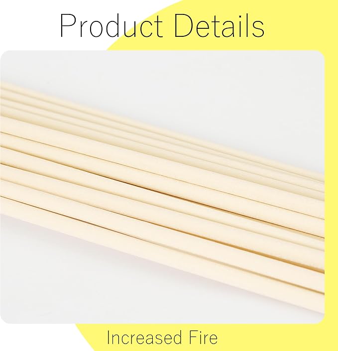 Oil Diffuser Sticks 20pcs 16.93in/43cm×0.197in/5mm Fragrance Refill Fibre Reed Thick Diffuser Sticks for Diffuser Reed Diffuser Sticks for Home Office Spa and Bedroom