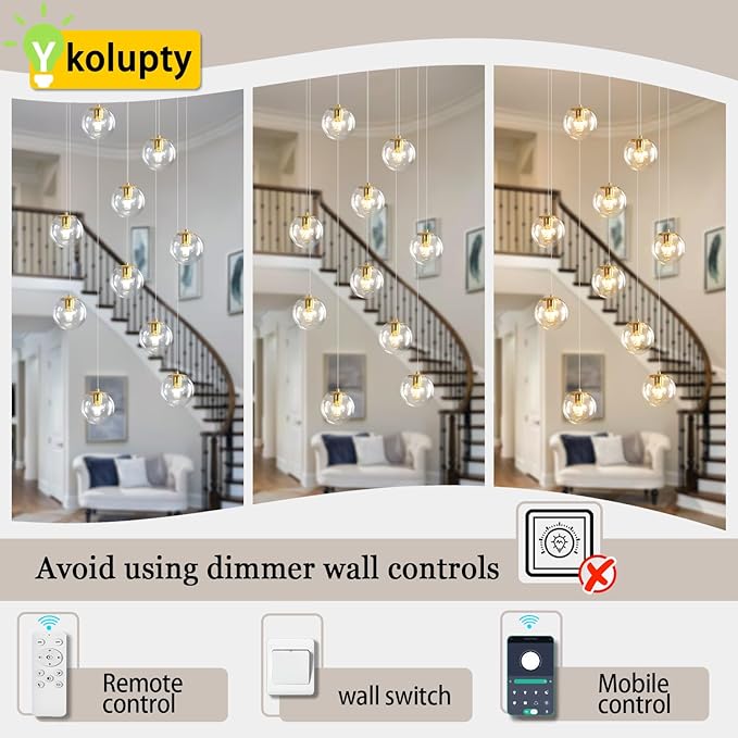10-Lights Chandeliers for Dining Room Glass Globe Pendant Light Gold Chandeliers Rectangle Pendant Ceiling Light Fixture for Kitchen Island Dining Room Over Table Entryway Lighting Fixture