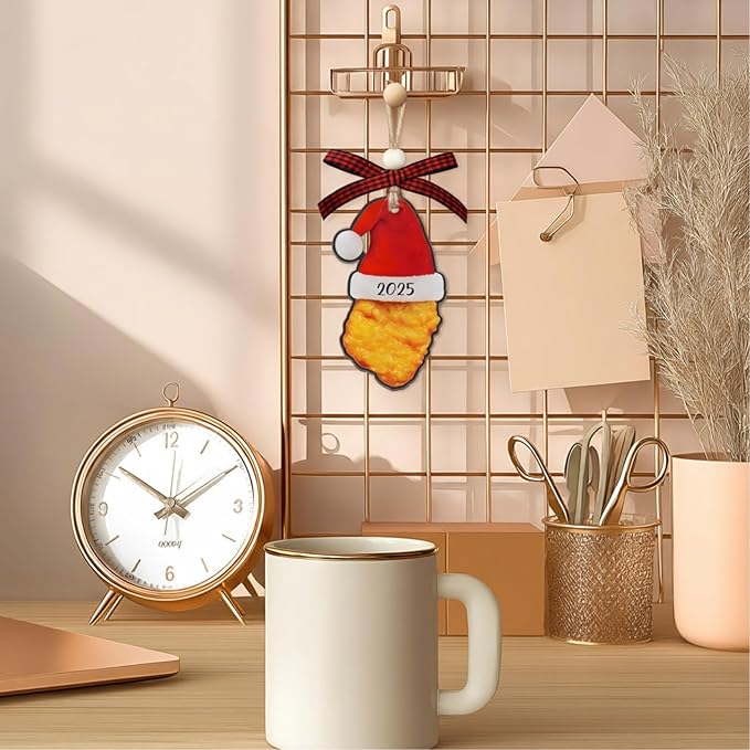 Chicken Nugget Ornament - Nugget Ornament - Food Ornaments - Funny Christmas Ornaments - Funny Gift for Food Lovers - Cute Kitchen Decor - Acrylic Christmas Tree Hanging Ornament 2025