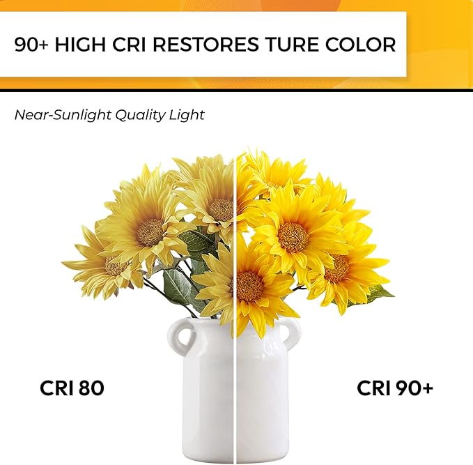 Hizashi E12 LED Bulb Dimmable 60W Equivalent, Chandelier Light Bulbs Soft White 2700K, Candelabra Light Bulbs 90+CRI 6W 550LM B11 LED Candle Bulb with Candelabra Base, UL Listed, 6 Pack