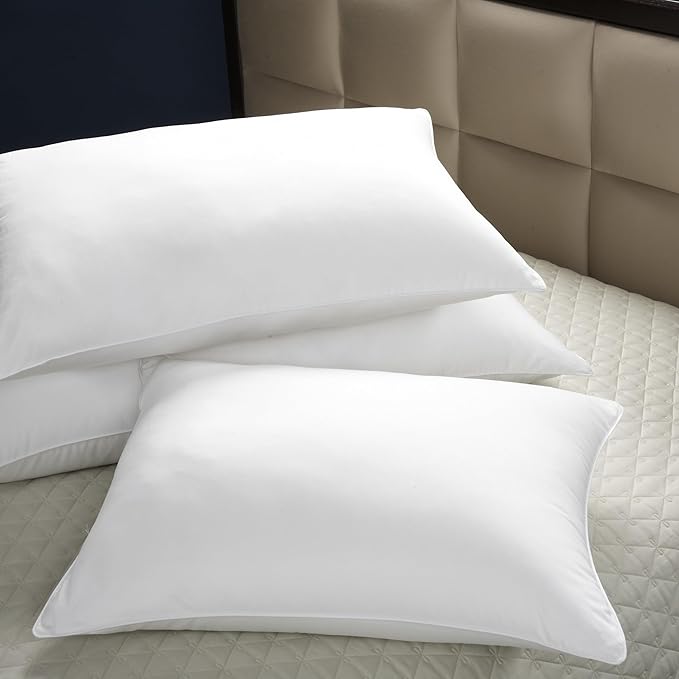 Cuddledown Dreamstead 800 Fill Power Pillow | European White Down | 100% Cotton Shell, Sateen Weave | Hypoallergenic | Handcrafted | Oeko-TEX & RDS Certified | 20" x 36" | King | Soft