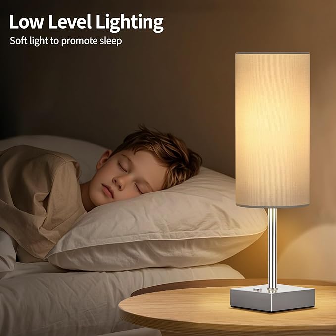 AVV Cordless Table Lamp with Dimmable, Rechargeable 3 Modes Battery Powered Bedside Lamp, Battery Operated Lamps for Night Stand, Touch Lamp for Bedroom, Living Room, 15 Inch White 2PK