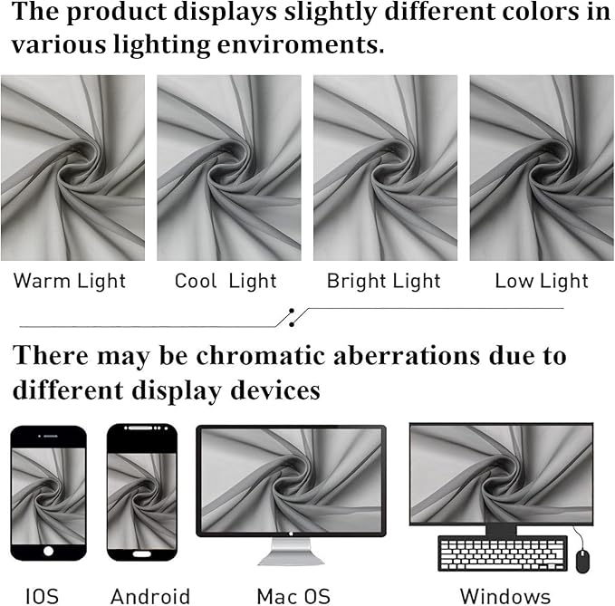 Lecloud Charcoal Grey Sheer Curtains 90 Inches Long 2 Panels, Light Filtering Voile Breathable Curtains, Privacy Solid Window Treatments with Rod Pocket for Bedroom Living Room, Each 42" W x 90" L
