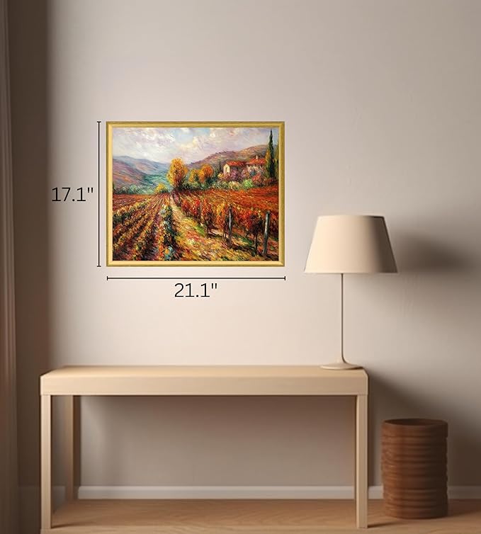 Art Shoppe Framed Print Wall Art, Vintage Wall Décor for Living Room, Bedroom, Office, High-Resolution Image on Premium Art Paper, 3/4" Frame with Plexiglass Front, Ready to Hang, 17"x21"