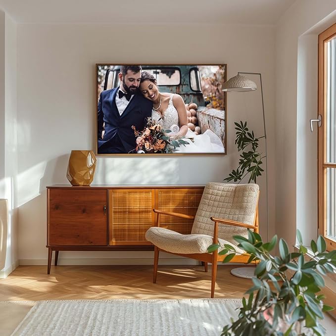 Custom Photo Canvas Print, Personalized Picture to Canvas Wall Art, Wedding Family Pet Portrait Print, Floating Frame or Gallery Wrapped Personalized Artwork, Handmade Canvas Wall Decor Made in USA