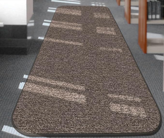 House, Home and More Skid-Resistant Carpet Runner - Pebble Gray - 8 Feet X 48 Inches