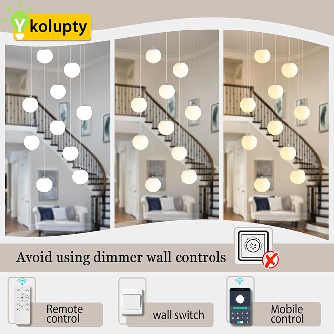 Chandeliers for Living Room Silver Pendant Light with White Globe Glass Dimmable Ceiling Light Rectangular Flush Mount Chandeliers Ceiling Light for Kitchen Island, Dining Room,Entry Hallway,