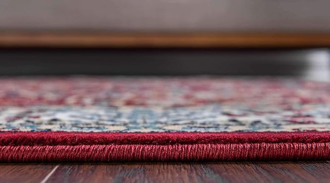 Unique Loom Narenj Collection Area Rug - Bristol (5' 1" x 8' Rectangle, Burgundy/ Beige)
