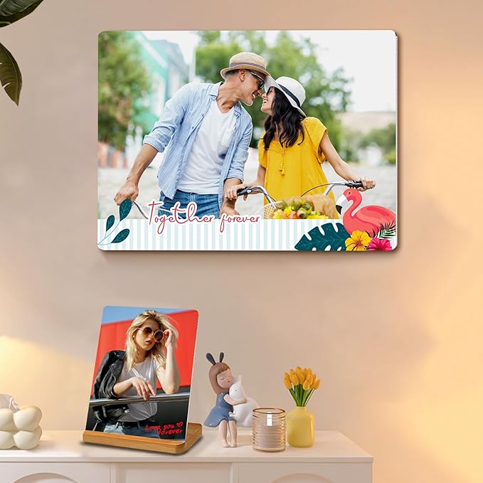 Custom Style Custom Metal Photo Prints,Customize Your own Picture Frame,Personalized Metal Picture Gift for Family and Lovers