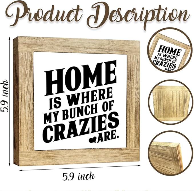 JXZOLQ Home Is Where My Boys Are Wood Sign Decors, Rustic Home Decor, Farmhouse Homes Decor Sign for Shelf, Boy Mom Gifts, Housewarming Gift