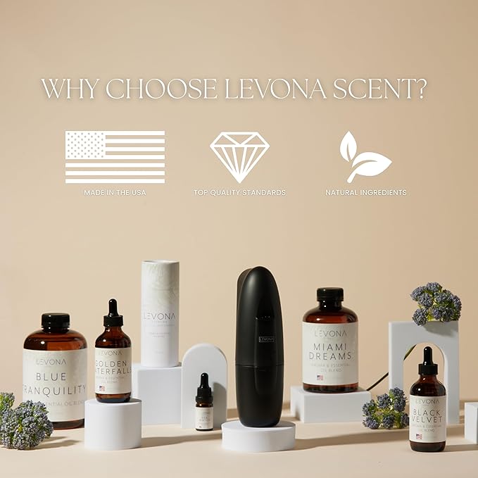 Levona Scent Essential Oil - Fresh Aroma for Home, Office, Hotel & Spa, Ideal for Humidifiers & Diffusers, Hotel Fragrance with Orange Rind & Watery Notes - 500ml / 17 fl oz, Ruby