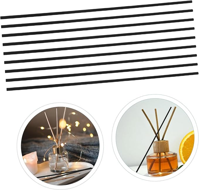 VILLCASE 100pcs Fiber Diffuser Reeds Aromatherapy Sticks for Even Scent Distribution Fragrance Release Safe Essential Oil Refill for Home Spa Office