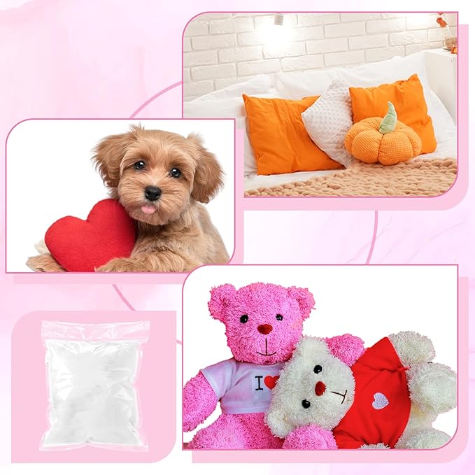 Woanger 2.2pound/ 35oz Polyester Polyfill Stuffing for Stuffed Animals Pillow Cushions Soft Cotton Poly Fiberfill Stuffing High Resilience Fiber for Couch Making Fluff Crafts Home Decors