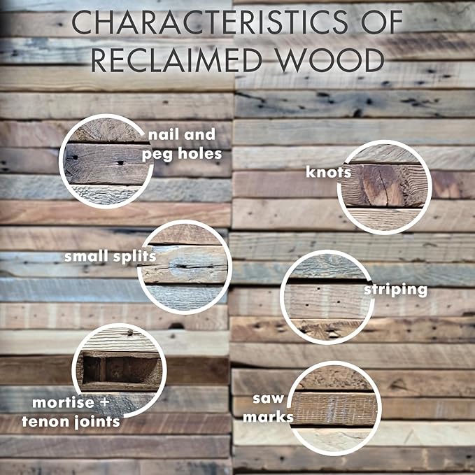 Urban Legacy Reclaimed Barnwood Planks | Floating Shelves for Wall w/Flush Mount Shelf Bracket Set Included | Set of 2 (Coffee Bean, 30"x 4.5"x 2")
