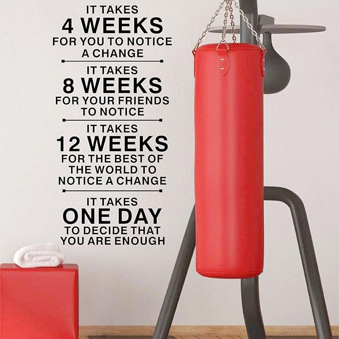 Inspirational Wall Art Stickers Gym Wall Decal Teamwork Office Walls Decal Peel and Stick Motivational Home Gym Signs Decals Decor Positive Quotes Vinyl Sticker for Living Room Workout Fitness