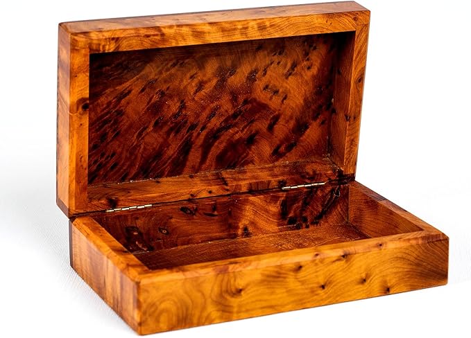 Hand Carved Wooden Multipurpose Keepsake Jewelry Decorative Art Box Storage Organizer (Large wood Box,Antique) (Medium)