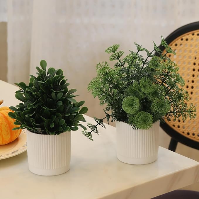 Fake Plants 3 Pack Fake Potted Plants Artificial Plants for Home Shelf Offices Table Home Decor