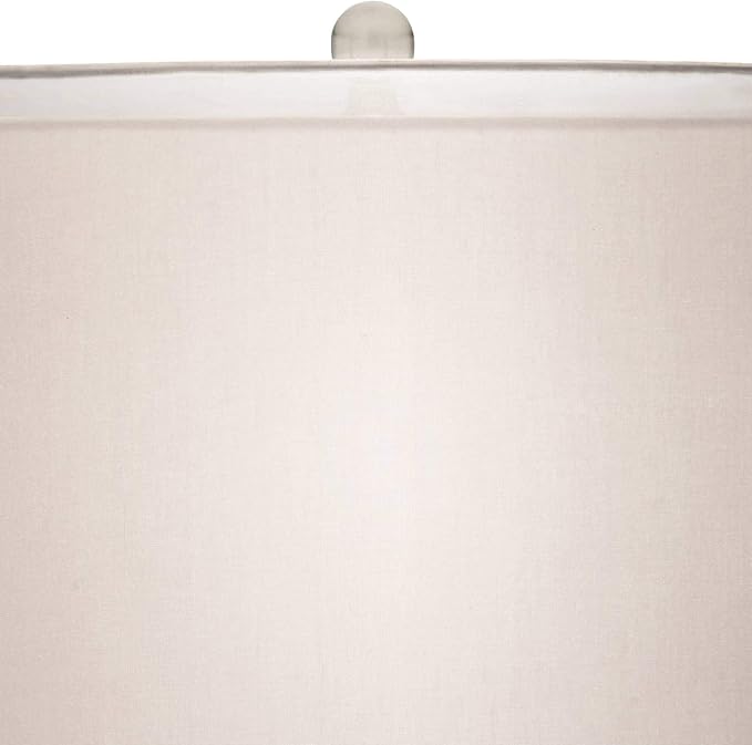 Possini Euro Design Swift Mid Century Modern Table Lamps 30.5" Tall Set of 2 Mercury Glass Chrome Double Sheer Drum Shade Decor Living Room Bedroom House Bedside Nightstand Home Office Entryway