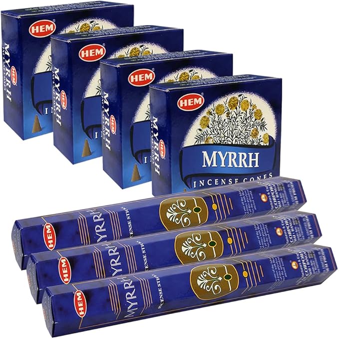 TRUMIRI Incense Variety Pack - 7 Sets of 102 Pieces (Incense Sticks & Cones, Bamboo Holder & Burner)