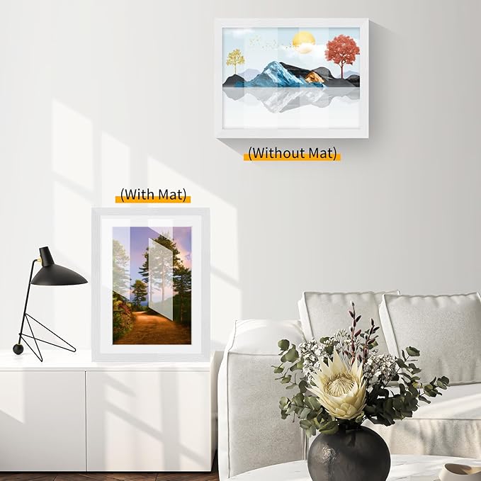 13x19 Oak Wood Picture Frame - 13"x19" Poster Frames for Wall, 13x19 Picture Frames for Wall, 13 x 19 Picture Frames, 13 x 19 Frames for Wall(1 Pack, White)