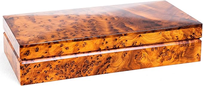 Hand Carved Wooden Multipurpose Keepsake Jewelry Decorative Art Box Storage Organizer (Large wood Box,Antique) (X-Large)