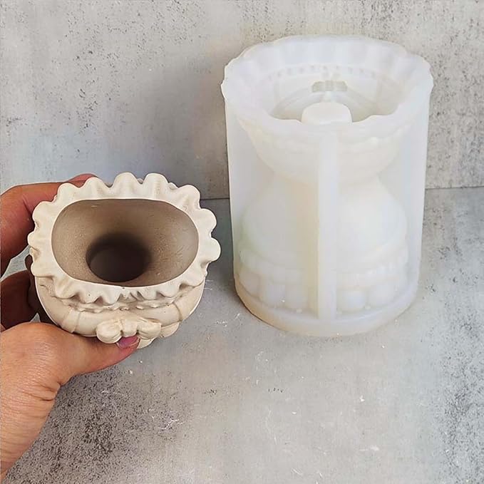Wedding Dress Vase Cement Clay Mold Plaster Flower Pot Silicone Mold Concrete Succulent Flowerpot Pen Holder Epoxy Resin Mold