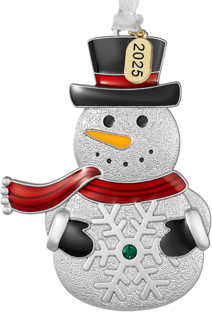 Laraine Christmas Tree Ornaments – 2025 Hanging Decorative Pendant of Tree Car Charm Holiday Keepsake Gift Home Decor (Snowman (2025))