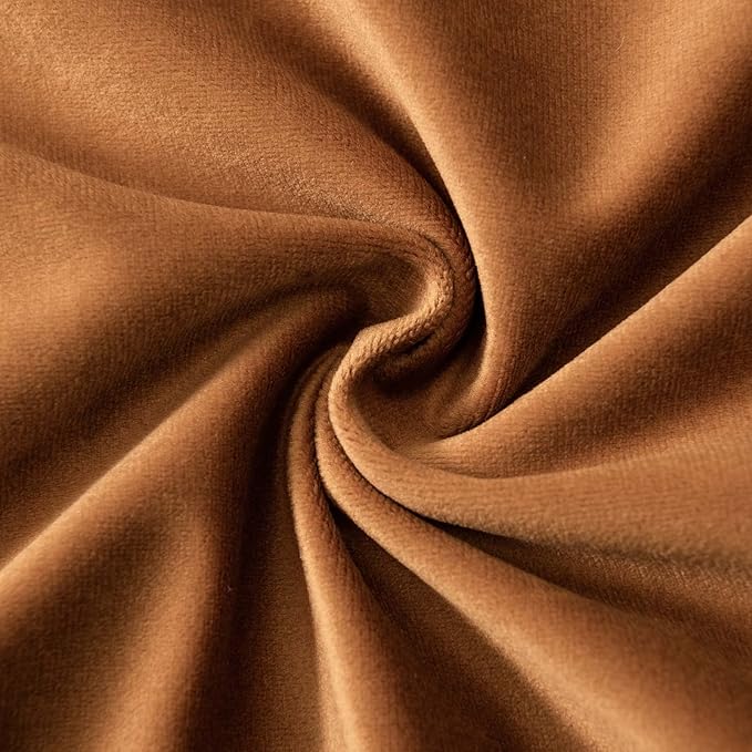 JUSPURBET Velvet Pillow Covers Set of 2 Decorative Throw Pillow Covers for Couch Sofa Bed Soft Cushion Covers Cases with Hidden Zipper for Living Room Home Decor 16x16 inch,Rust
