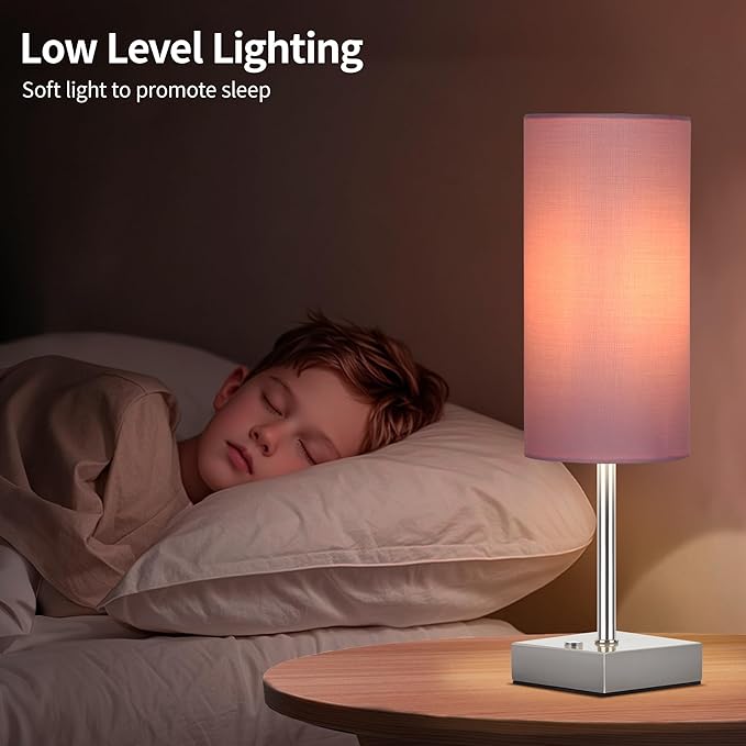 AVV Cordless Table Lamp with Dimmable, Rechargeable 3 Modes Battery Powered Bedside Lamp, Battery Operated Lamps for Night Stand, Touch Lamp for Bedroom, Living Room, 15 Inch Pink 2PK