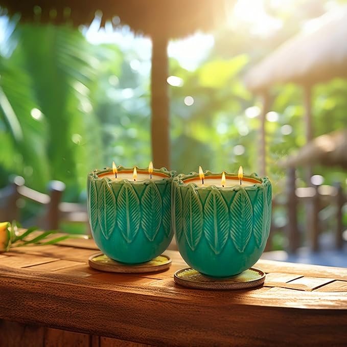 Exquisite Creamy Vanilla Scented Large Candle, 3-Wick 20oz 80H Long Lasting, Natural Soy Wax Aromatherapy Candle for Stress Relief, Home Fragrance Housewarming Gifts Candle for Home Decor