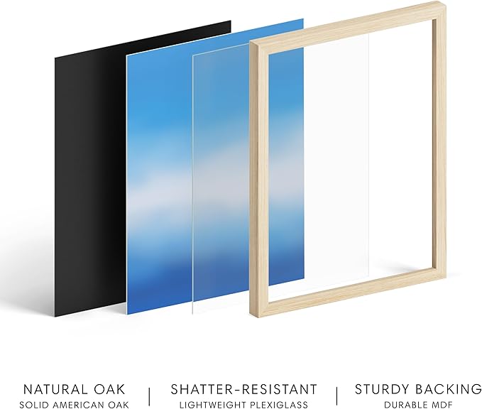 HAUS AND HUES Modern Abstract Wall Art - Blue and Green Living Room Art, Modern Artwork for Walls, Minimalist Picture for Living Room(Blue Tie-Dye, Beige Frame, 12x16)