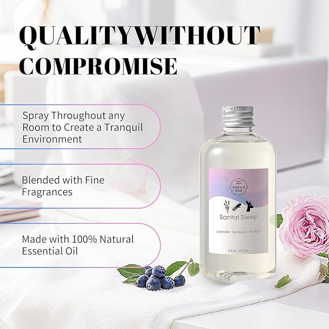 Lavender Essential Oil for Diffuser& Room Deodorizer- 8.5 oz,Long-Lasting Fragrance Oil,Hotel Scent for Home&Office | Refill for Ultrasonic Machine, Room Spray, Air Freshener, HVAC