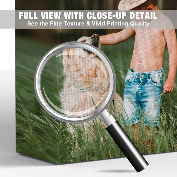 Custom Photo Canvas Print, Personalized Picture to Canvas Wall Art, Wedding Family Pet Portrait Print, Floating Frame or Gallery Wrapped Personalized Artwork, Handmade Canvas Wall Decor Made in USA