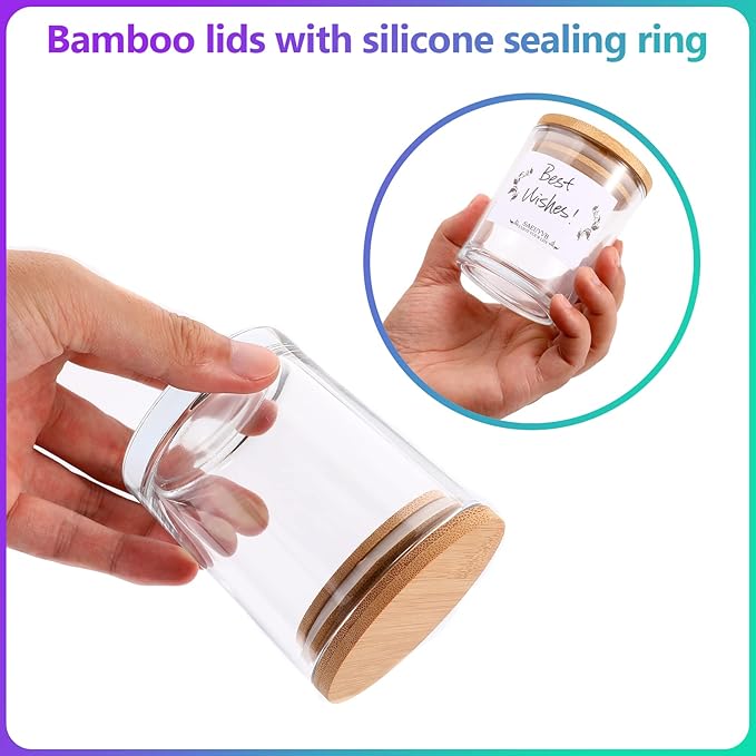 20 PCS Candle Jars,Candle Jars with Lids,Candle Making Kit,Bulk CandleJars for Candles