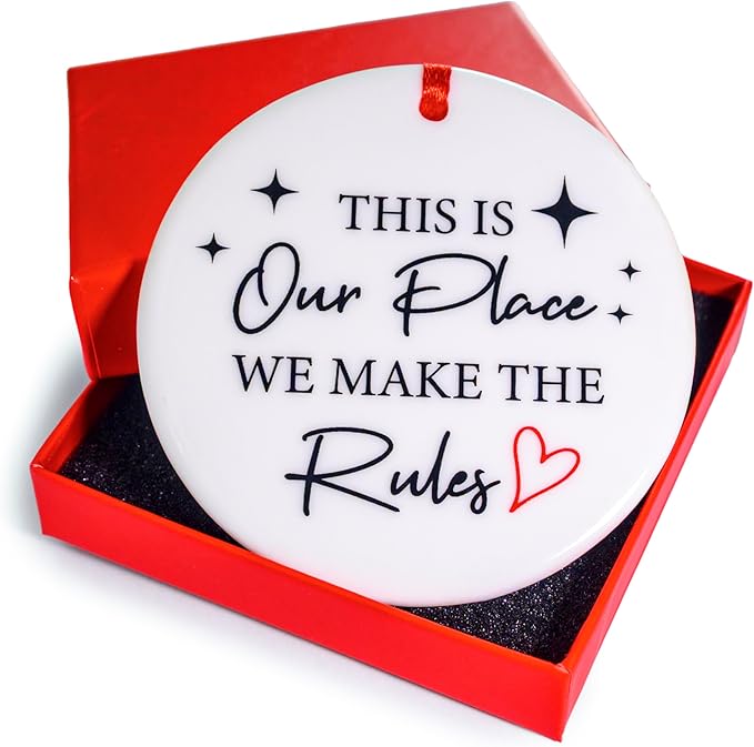 This is Our Place We Make The Rules Ornament 3 Inch, Taylor Ornament, Taylor Christmas Ornament, Tree Decor, ERAS Tour Christmas Decor, Mini Xmas Accent, Holiday Stocking Stuffer