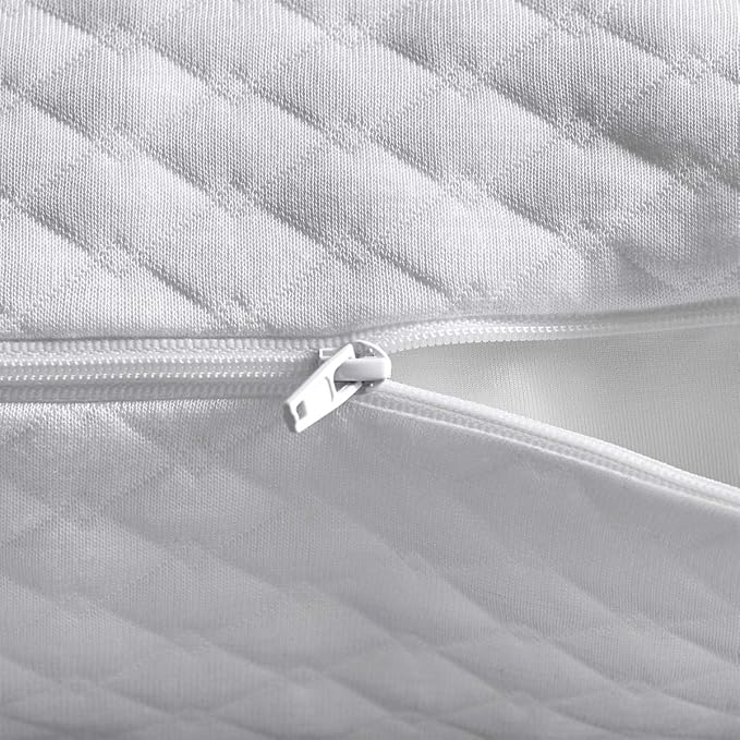 NTCOCO Shredded Memory Foam Bed Pillows for Sleeping Queen Size Set of 2,with Washable Removable Hypoallergenic Sleep Pillow for Back and Side Sleeper