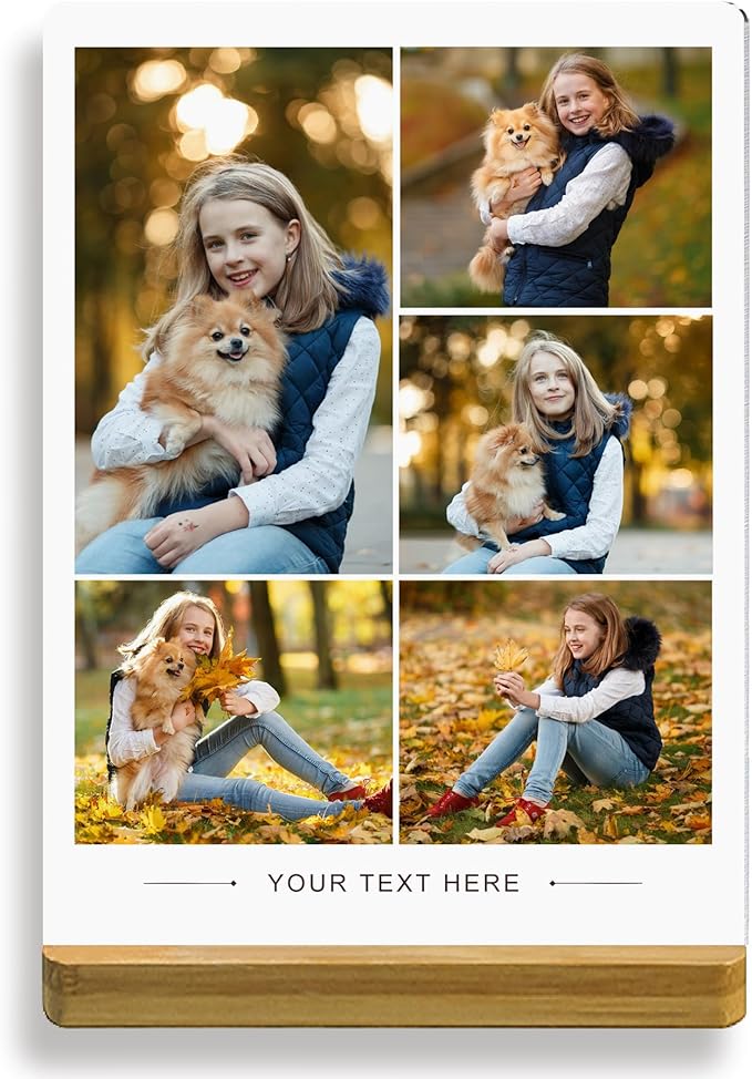 Custom Style Custom Metal Photo Prints,Customize Your own Picture Frame,Personalized Metal Picture Gift for Family and Lovers