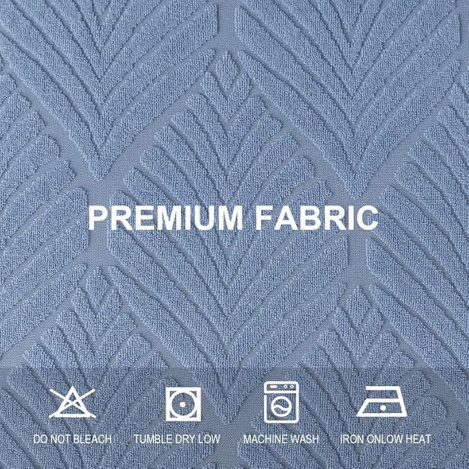 Genina Waterproof Dining Room Chair Cover Set of 6, Stretch Jacquard Seat Covers for Dining Room Chairs, Kitchen Parsons Chair Covers Slipcover Protector