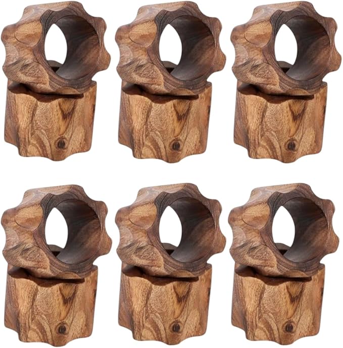Napkin Rings Dining Table Napkin Holder, Classic Everyday Use Thanksgiving, Christmas Napkin Rings Buckles,Festive Party Gift Farmhouse for Table (Designing Napkin Ring Set of 12)