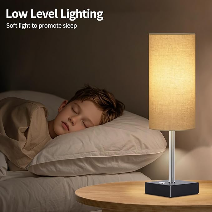 AVV Cordless Table Lamp with Dimmable, Rechargeable 3 Modes Battery Powered Bedside Lamp, Battery Operated Lamps for Night Stand, Touch Lamp for Bedroom, Living Room,15 Inch Linen 2PK