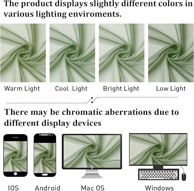 Lecloud Sage Green Sheer Curtains 96 Inches Long 2 Panels, Solid Airy Voile Dual Rod Pocket Sheer Curtains, Elegant Light Filtering Window Curtain Drapes for Living Room Bedroom Balcony, 59" W x 96" L