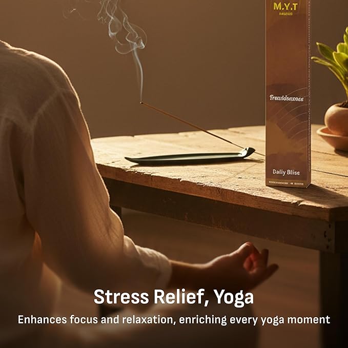 M.Y.T Frankincense Incense Sticks Natural – Pure Resin-Based Aromatherapy – Long-Lasting, Low Smoke – Ideal for Meditation, Prayer & Purifying Air – 60 Sticks