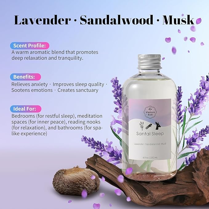 Lavender Essential Oil for Diffuser& Room Deodorizer- 8.5 oz,Long-Lasting Fragrance Oil,Hotel Scent for Home&Office | Refill for Ultrasonic Machine, Room Spray, Air Freshener, HVAC