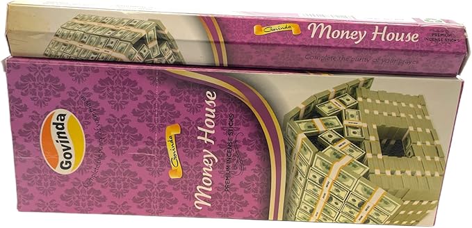 Govinda Incense - 120 Incense Sticks, Premium Incense, Masala Coated (Money House)