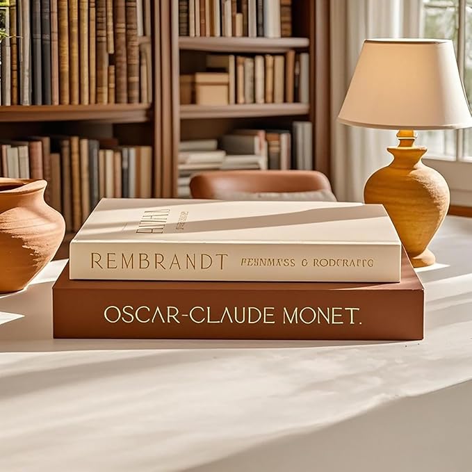Faux Decorative Books with Hidden Storage – Classic Linen Aesthetic Boxes for Home Decor, Shelf Styling, Coffee Table Display, and Gift Scene Use