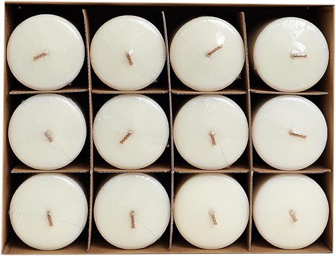 CW Studio 12 Pack 2.8x6 Inch Ivory Unscented Pillar Candles – Long 70 Hour Burn, Smokeless & Dripless – Premium Wax with Cotton Wick – Perfect for Weddings, Events, Home, Rustic & Elegant Décor
