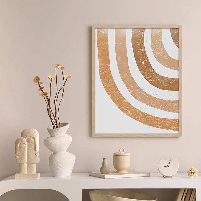 puthiac 20x24 Oak Wood Picture Frames -20"x24" Poster Frames for Wall, 20x24 Picture Frames for Wall, 20 x 24 Picture Frames, 20 x 24 Frames for Wall(3 Pack, Beige)