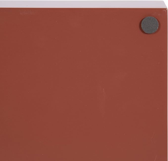 Kate and Laurel Lipton Decorative Modern Rectangular Tray; 16.5 x 12.25; Red and Gold; Chic Serving Tray for Storage; Organization; and Display