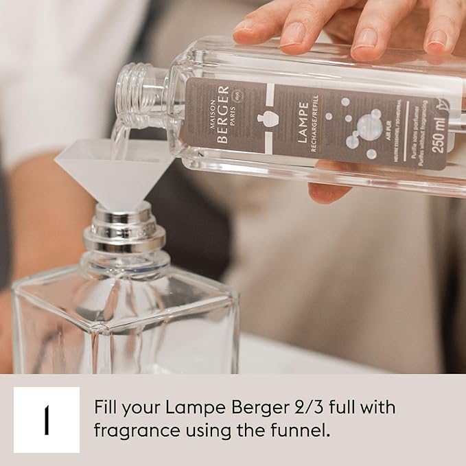 MAISON BERGER Winterwood Lampe Berger Refill, 500 ml (16.9 fl oz), Odor-Neutralizing Home Fragrance Oil Lamps, Lemon, Pepper, Ginger, Lily of The Valley, Cedarwood, Made in France
